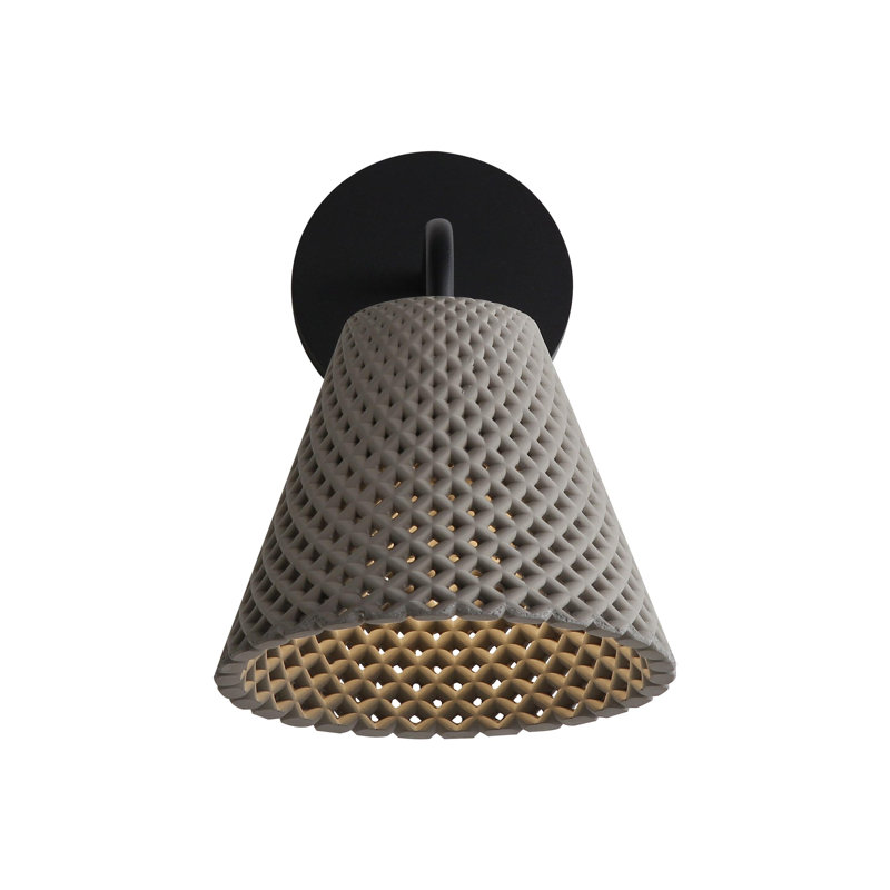 Applique murale 8 po Clarus-LED - Ciment extérieur, Gris