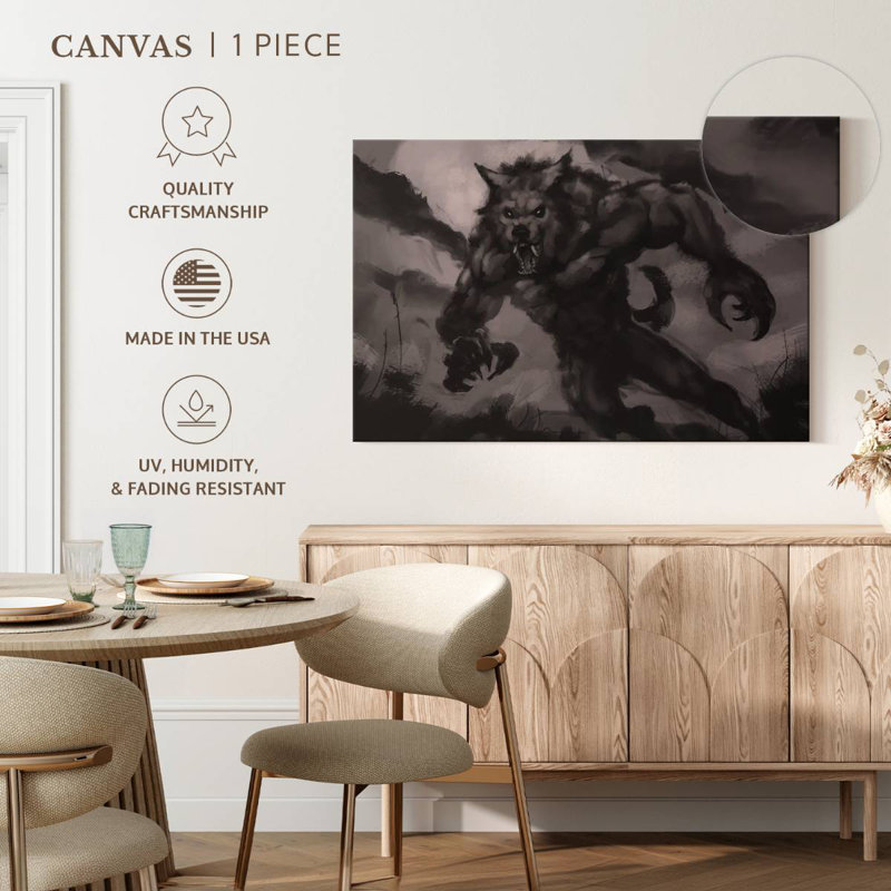 Kelan Werewolf, 34" H x 51" W