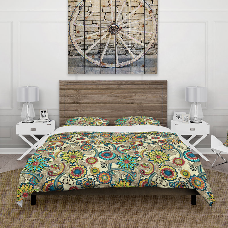 Ensemble de housse de couette en microfibre Pertrina, Housse de couette très grand + 2 très grandes ta