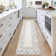Geometric Bordered Machine Washable Rug with Rubber Backing for Living Room Modern Non-Slip Dining Room Rug Easy-Cleaning Floor Carpet for Bedroom