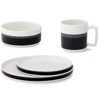 Noritake Colorstax Stripe 4-Piece Place Setting, Service for 1