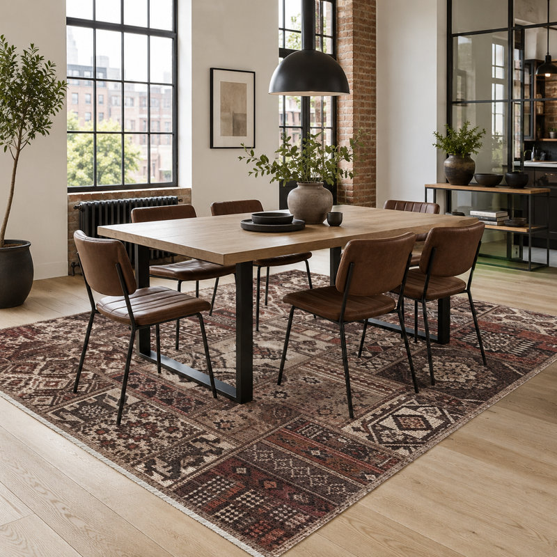 Oriental Cotton and Chenille Flatweave Area Rug, 200 x 300 cm