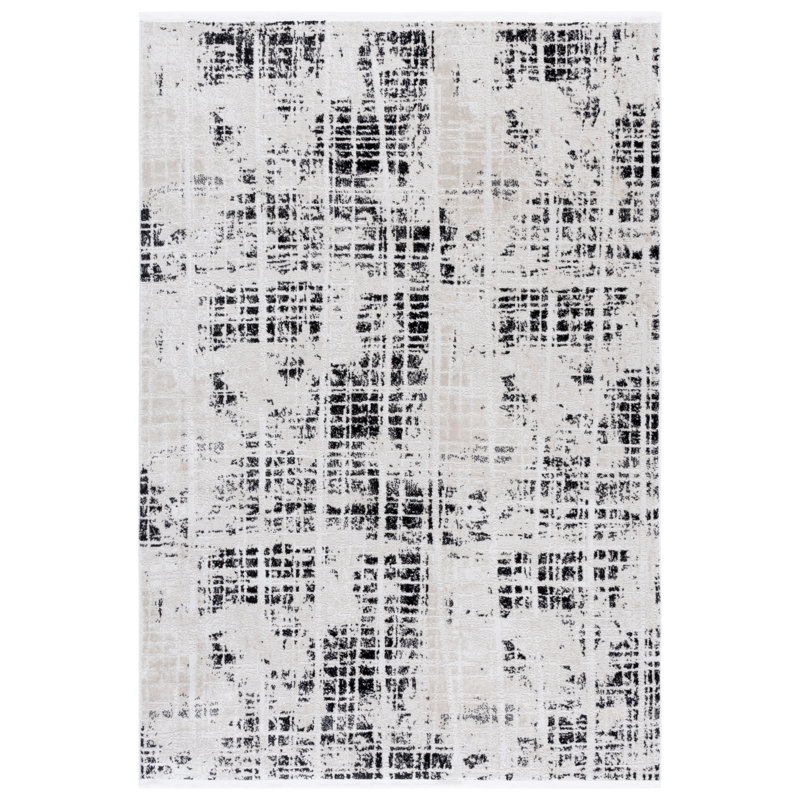 Mila 230 Performance Abstract Rug, Square 6'7"