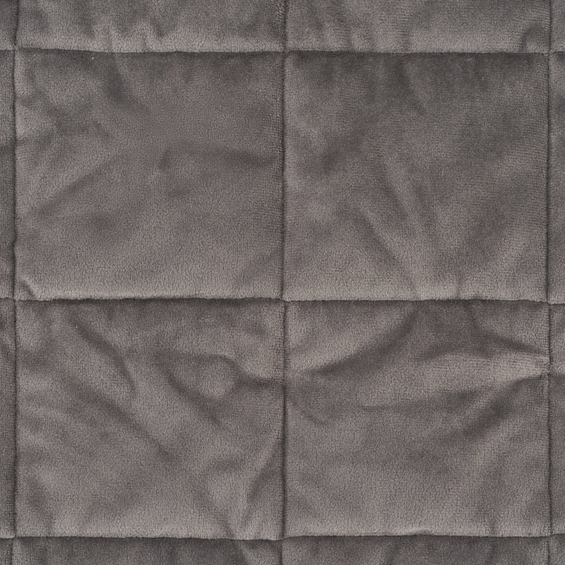 Dark Gray Quilted Polyester Pet Sofa Protector