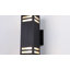 Adeen 12" Modern Outdoor Wall Light In 2 Lights With Aluminum