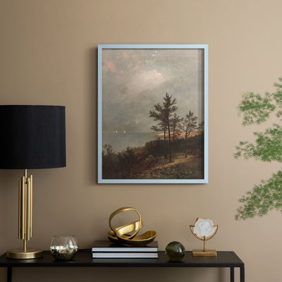 «Vintage Landscape CXII», reproduction encadrée - bois massif
