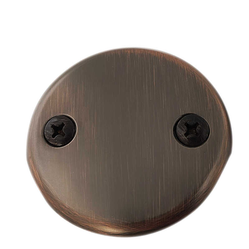 D329-12A Westbrass 3-1 / 8 "baignoire à débordement à deux trous et vis