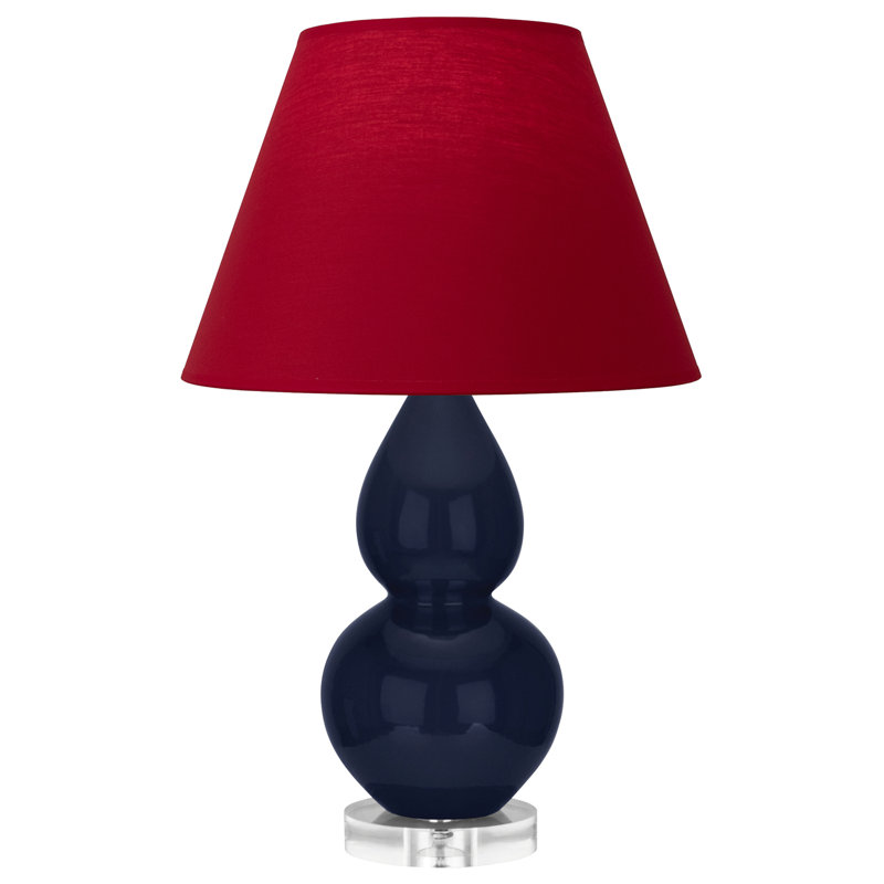 Petite lampe d'appoint à double gourde, Rouge, Bleu