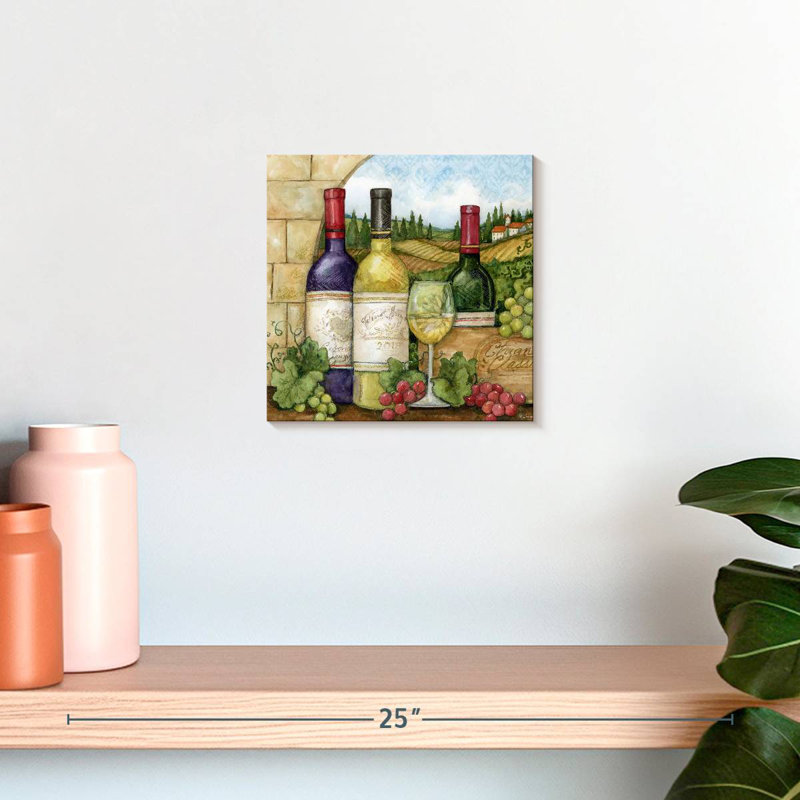 Yarlin, bouteilles de vin et vignoble, H 10 po x l 10 po
