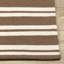 Palma 2x3 Hand Woven Performance Stripe Brown Fabric Rug-576268155