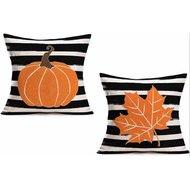 MIKE & Co. NEW YORK Fall Season Decorative Throw Pillow Leaves 18