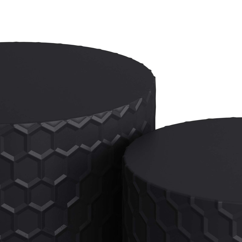 Ensemble de 2 tables basses Modern Modern, Noir