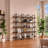 Library Bookcase 5 Tiers 70in Height with Back Fence Easy Assembly for Home Office-1506527341-1520616316