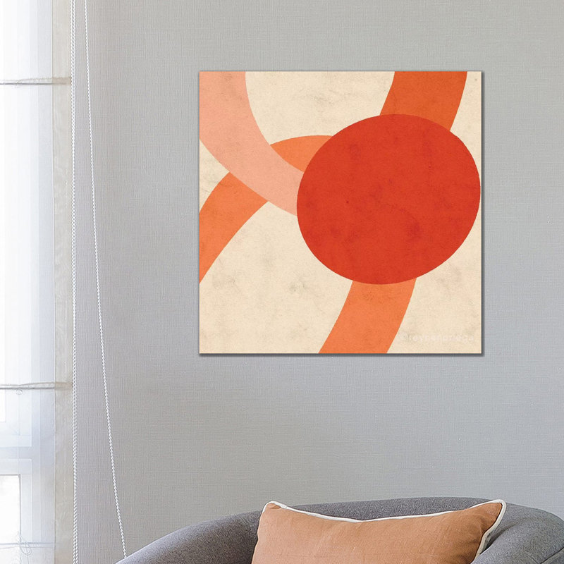 Morange by Reyna Noriega - Print on Canvas, No Framed, 30.48 cm H x 30.48 cm W