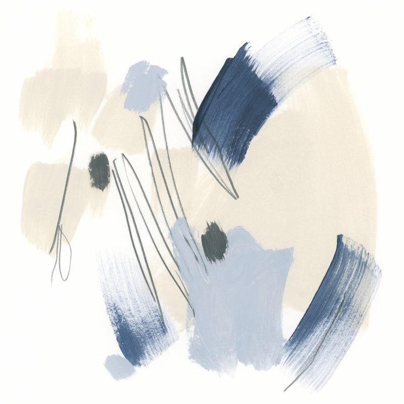 Blue Mark IV by June Erica Vess - Wrapped Canvas Print, 51cm H x 51cm W