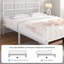 Minimalist Metal Bed Frame with Slatted Headboard-1926513628-1976563632