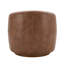 Fauteuil demi-tonneau pivotant en cuir Seraphina-254130742