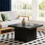 Table basse carrée, table basse 31,5 pouces