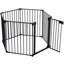 Barrière de 150 po en métal pour arbre de Noël. Clôture de jeu configurable à 6 panneaux pour escaliers, maison, foyer. Barrière réglable. Foyer, maison. Escalier pour arbre
