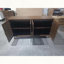 Buffet de 63 pouces avec portes grillagées et pieds en bois massif