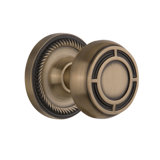 Rope Rosette with Mission Door Knob