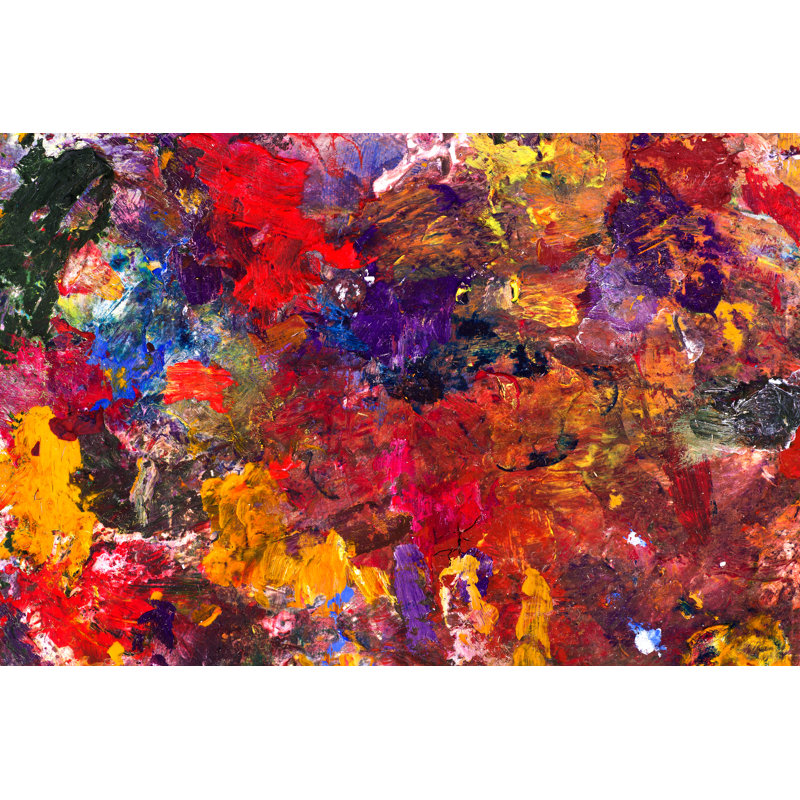 Abstract Child Art - Wrapped Canvas Painting, 30cm H x 46cm W x 3.8cm D
