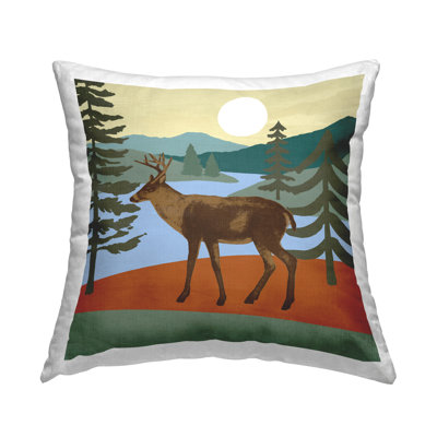 Coussin Lakeside Mountain Peaks Woodland Forest