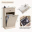 Armoire à paniers à linge avec tiroirs, panier à linge cannelé pour salle de bain Modern-128866152-131532620