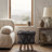 Rectangle Upholstered Wool Ottoman For Comfortable Footrest And Versatile Home Use, Perfect For Relaxation And Space Efficiency.