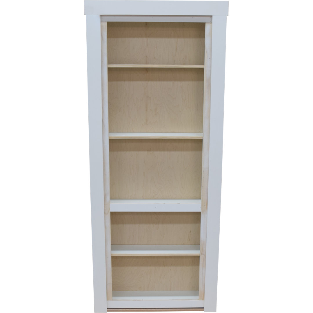 Paint Grade Pine Bookcase Door Hide-A-Way Doors, LLC 