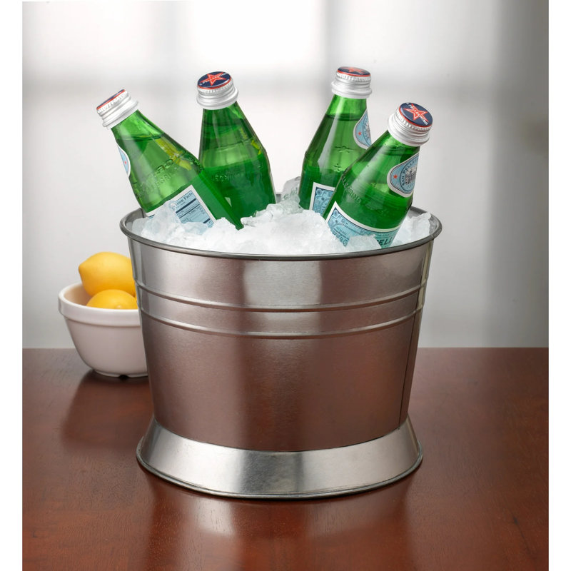 Breeze 2.4 Gallon Beverage Dispenser With Ice Insert, Fruit Infuser & Galvanized Base