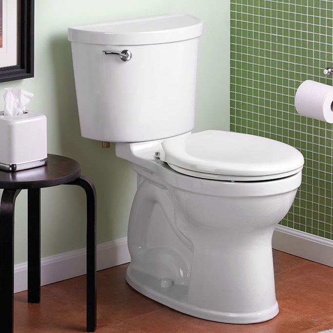 American Standard Champion 1.6 GPF Round 16.5 Comfort Height Chair Height Floor Mounted Toilet