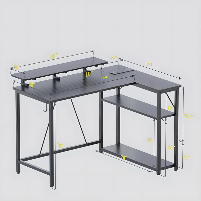L-Shaped Computer Desk
