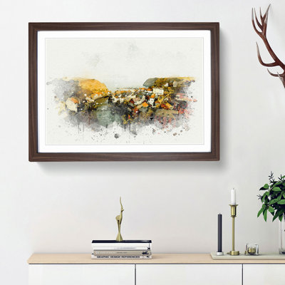 Staithes in North Yorkshire in Abstract - Framed Print
