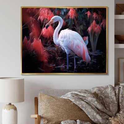 «White Flamingo Paradise III», reproduction sur toile