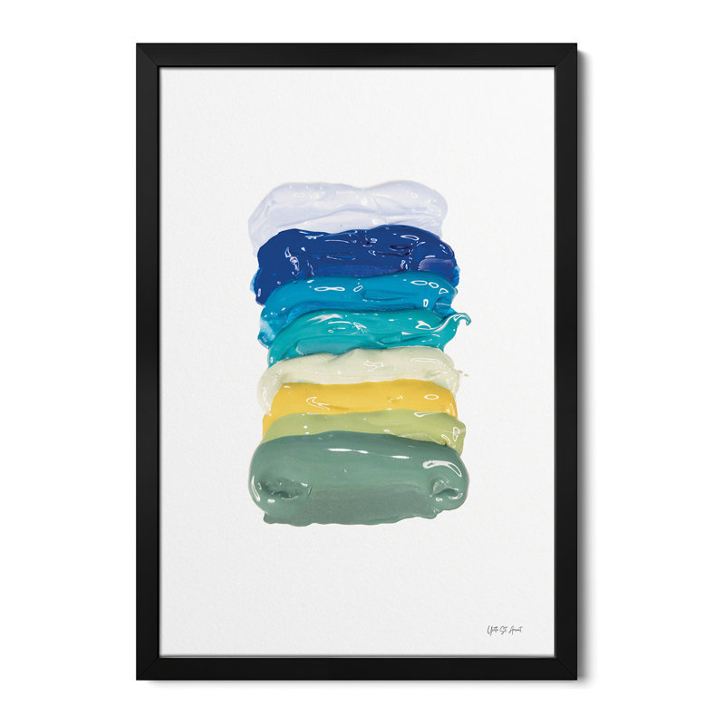 «Cool Paint Palette», reproduction d'art mural, affiche de galerie, H 24 po x l 16 po