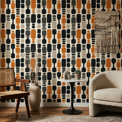 Papier peint moderne Mid-Century