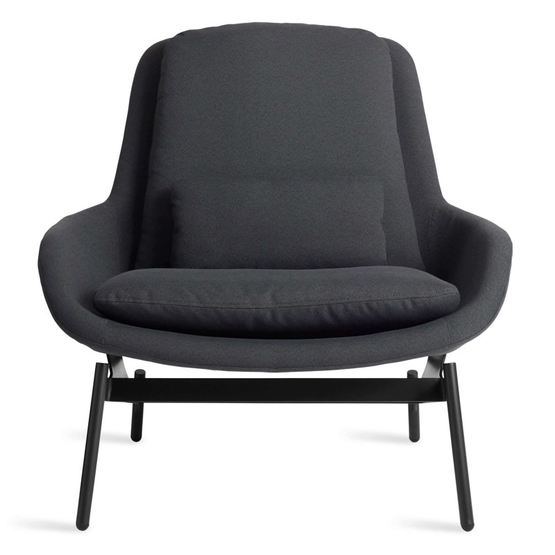 Field Upholstered Accent Chair, Edwards Light Gray Acrylic