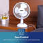 GEEPAS 9" Table Fan | Electric Portable Worktop Desk Fan with 2 Speeds 3 Blades, Adjustable Tilt Wide Angled Oscillation | Powerful Low Noise Airflow for Home Office | 1 Year Warranty, 22W