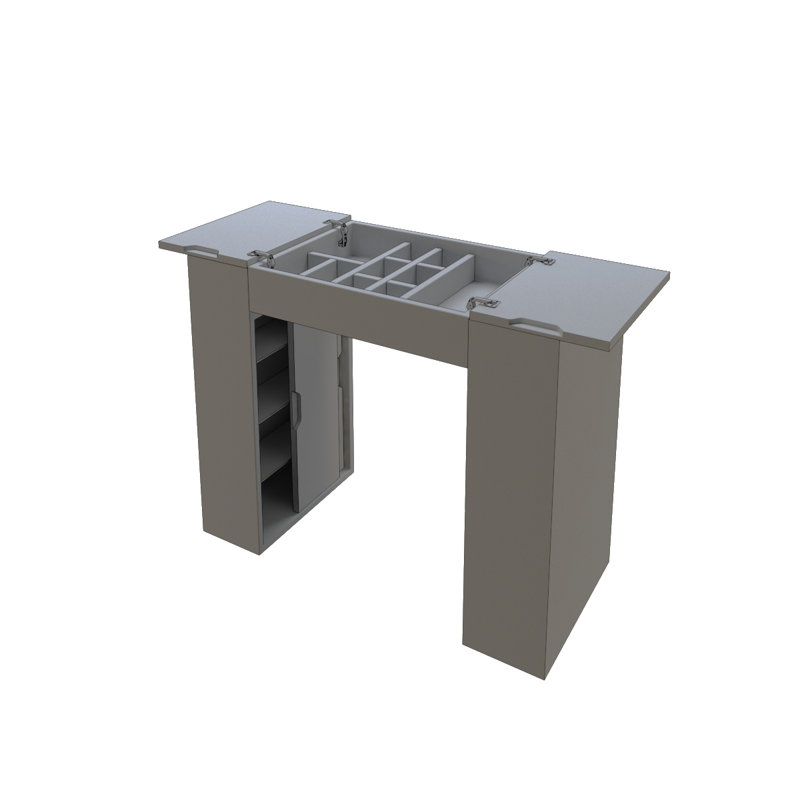 Ensemble coiffeuse avec tabouret et miroir Akasha