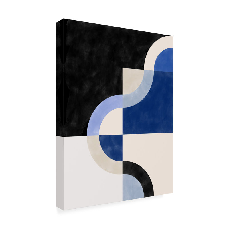 «Bolologia indigo» sur toile par Elena Ristova, H 19 po x l 14 po x P 2 po