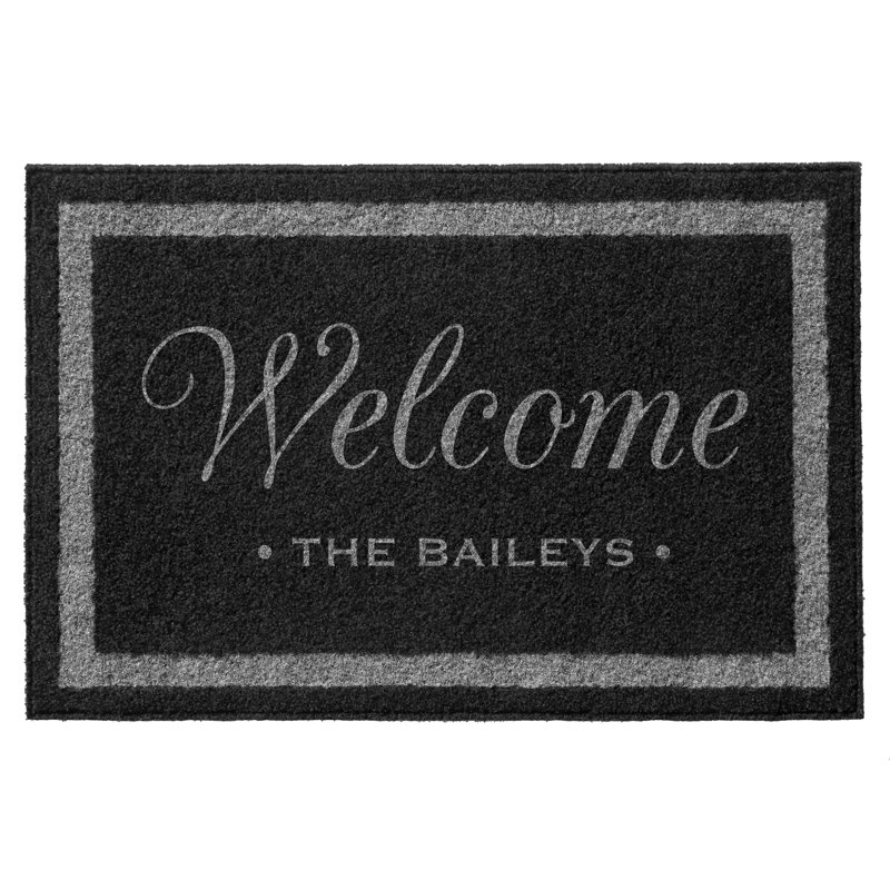 Tapis d'entrée / extérieur antidérapant Laquida, Oui, Noir, L 36 po x L 72 po