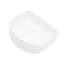 Lavabo vasque de salle de bain en céramique blanche 15,37 po x 13,69 po - Teinture, moderne, lavabo, design moderne, blanc, style polyvalent