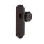 Deco Plate with Waldorf Black Door Knob-106054626-106054654