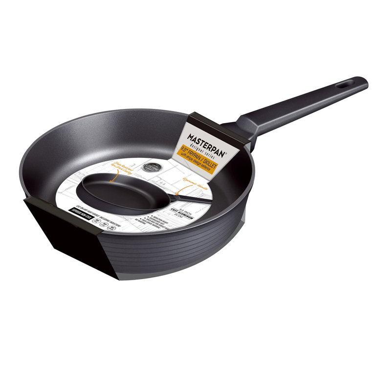 Satin Stripe Design Non-Stick Induction Frying Pan, 24 cm