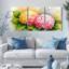 Tableau mural sur toile à motif floral d'hortensia (paquet de 3)-346720306