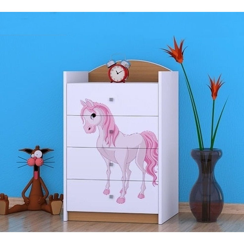 Noles 4 Drawer Chest, Beech