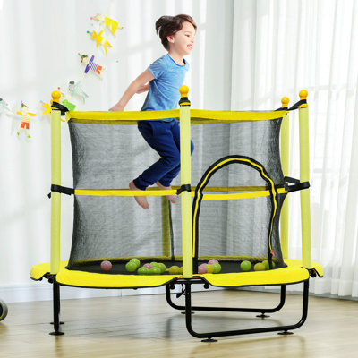 Creationstry 4.58' x 4.58' Round Backyard Trampoline