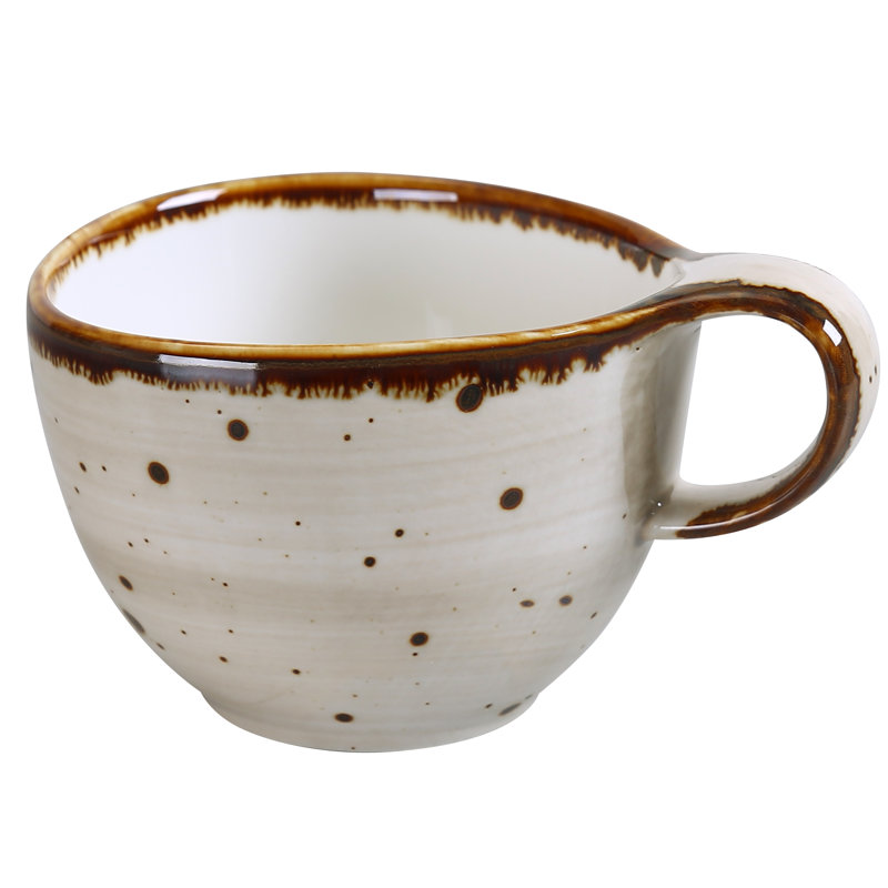 Lyon Porcelain Coffee Mug, Beige