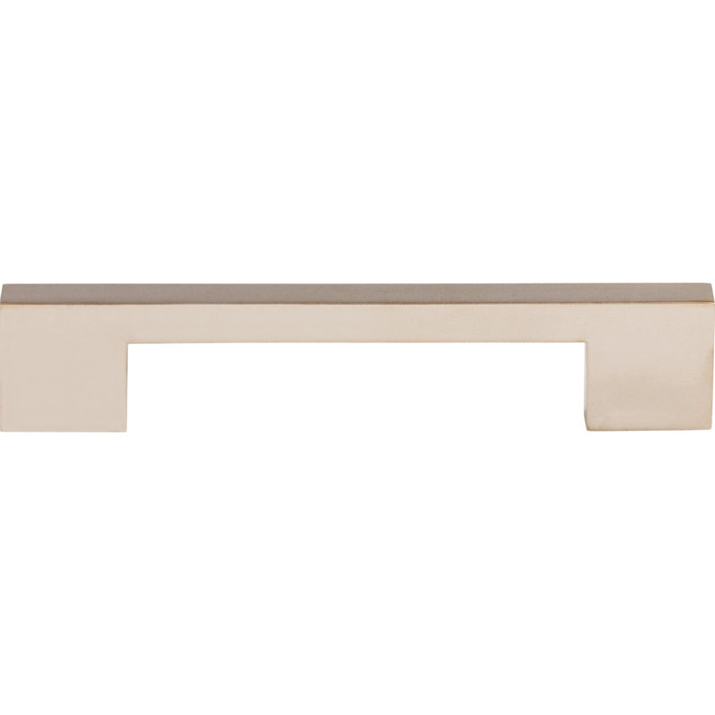 Linear 12" Center to Center Bar pull, Polished Nickel, 5" Center to Center